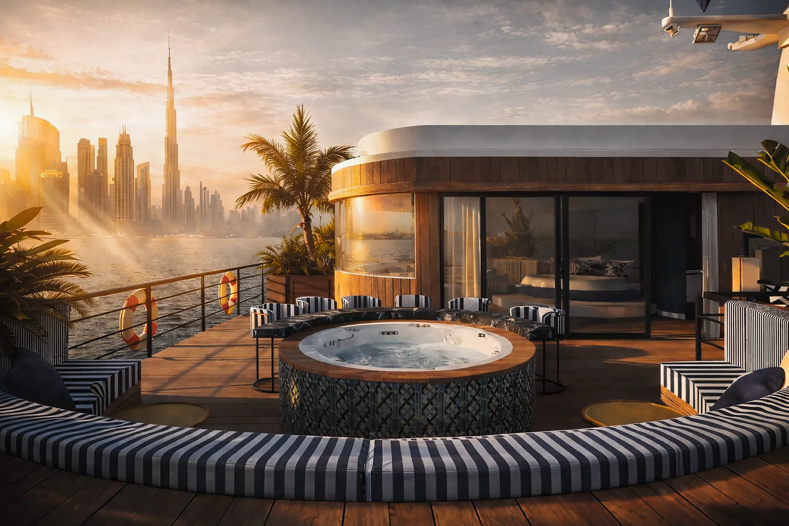 Suite Paradiso con jacuzzi e vista skyline