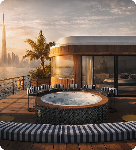 Sun Deck — piscina centrale e palme